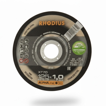 Rhodius Trennscheibe XT70 125 x 1 mm - Stahl, Metall, Edelstahl, VA   100 Stück